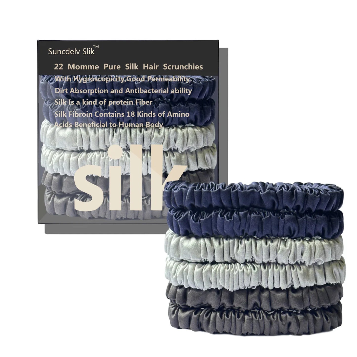 Anti-Slip Hair Bands Hair Ties Silk Scrunchies