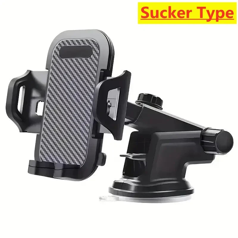 Car Dashboard Phone Holder Suction Cup Telescopic Rod Universal