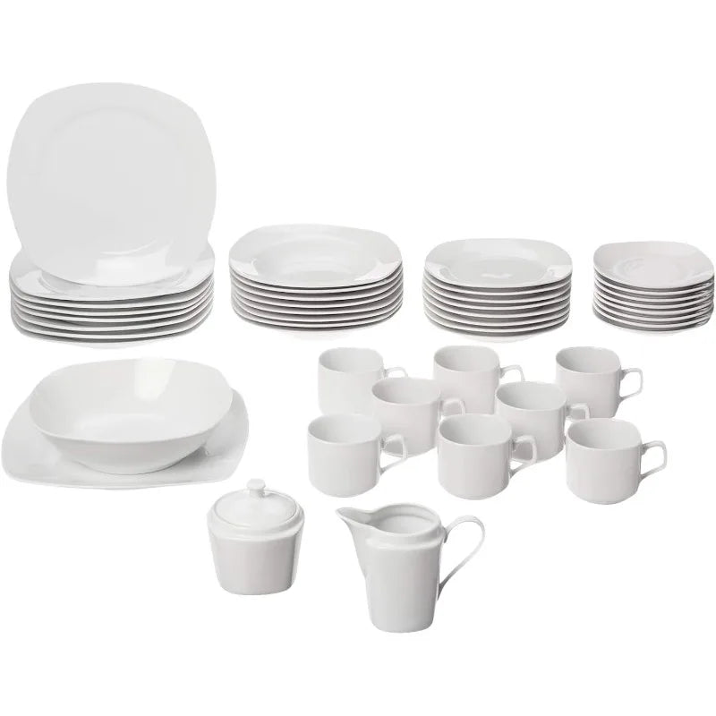 Nova Square 45-Piece Dinnerware Ensemble