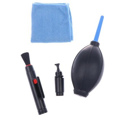 Camera Cleaning Kit - Brush/Pen/Wipes & Air Blower