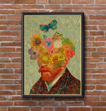 Van Gogh Sternenhimmel Ölgemälde Poster - Retro Kraftpapier Druck