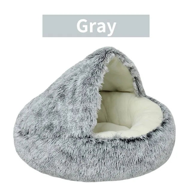 Soft Plush Pet Bed with Cover Round - Pet Mattress