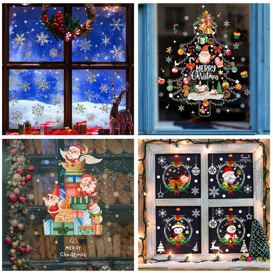 Autocollants de fenêtre de Noël DIY pour une décoration festive de la maison