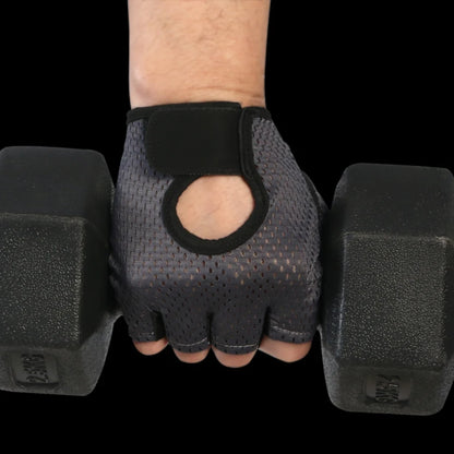 Ice Silk Half-Finger Gloves - Breathable Anti-Slip Cycling & Gym Gear