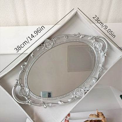 Retro Plastic Mirror Tray