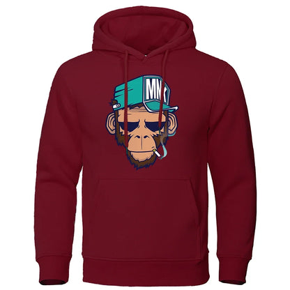 Sweat à capuche chaud en polaire hip hop pour hommes