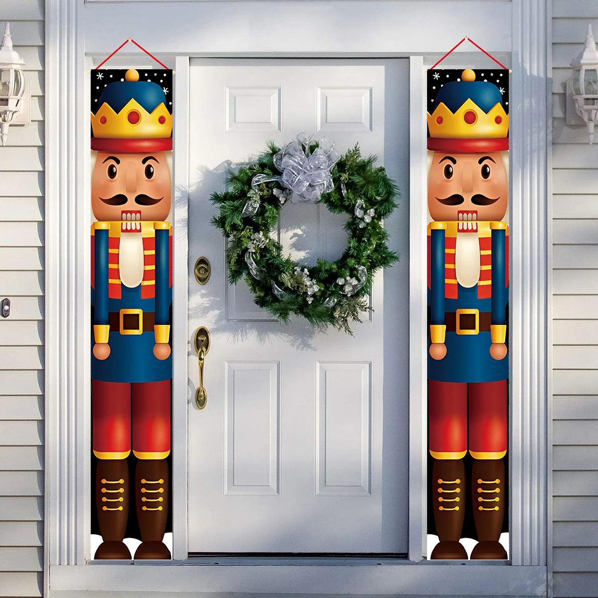 Merry Christmas Door Banner Hanging Decoration