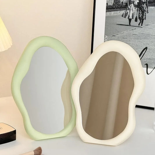 Decorative Irregular Dresser Mirror - Wavy Floor Mirror