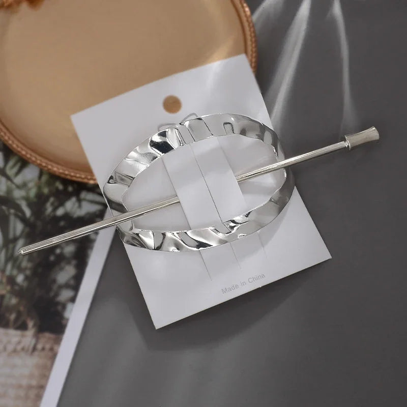 Ensemble de bâtons à cheveux en métal chic