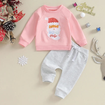 Baby Unisex Fashion Cartoon Letter Clothing Sets