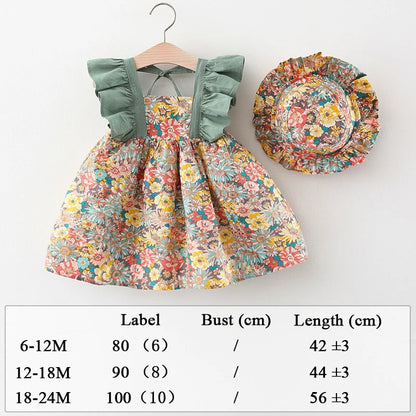 Baby Girl Summer Dress with Cute Print