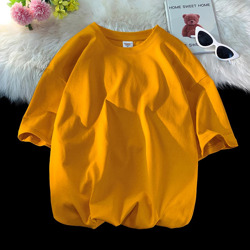 Men's Oversized Short Seleve Y2K Casual Cotton Tees