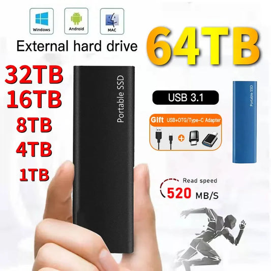 Original 1TB High-Speed Portable External SSD