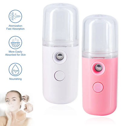 USB Facial Steamer - Mini Nebulizer for Hydrating Care