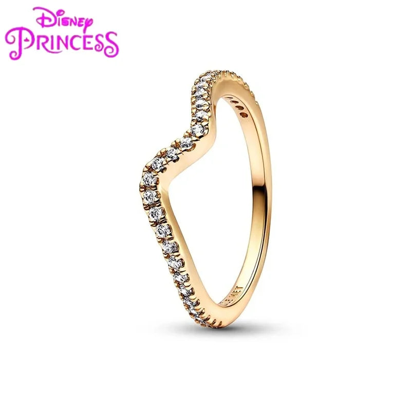 Princess Tiara Crown Ring in 925 Silver