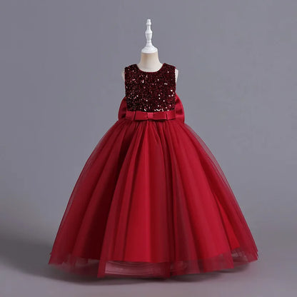 Adorable Cartoon Mesh Party Dress for Girls