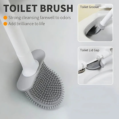 Wall-Hanging Toilet Cleaning Brush