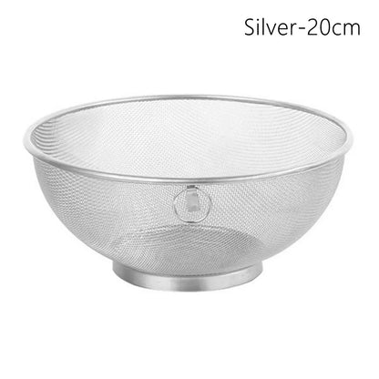2-Piece Stainless Steel Strainer Colander Kitchen Set