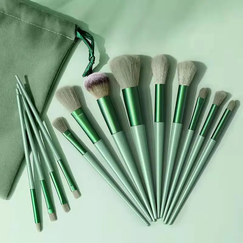 Ensemble de 13 pinceaux de maquillage doux et moelleux