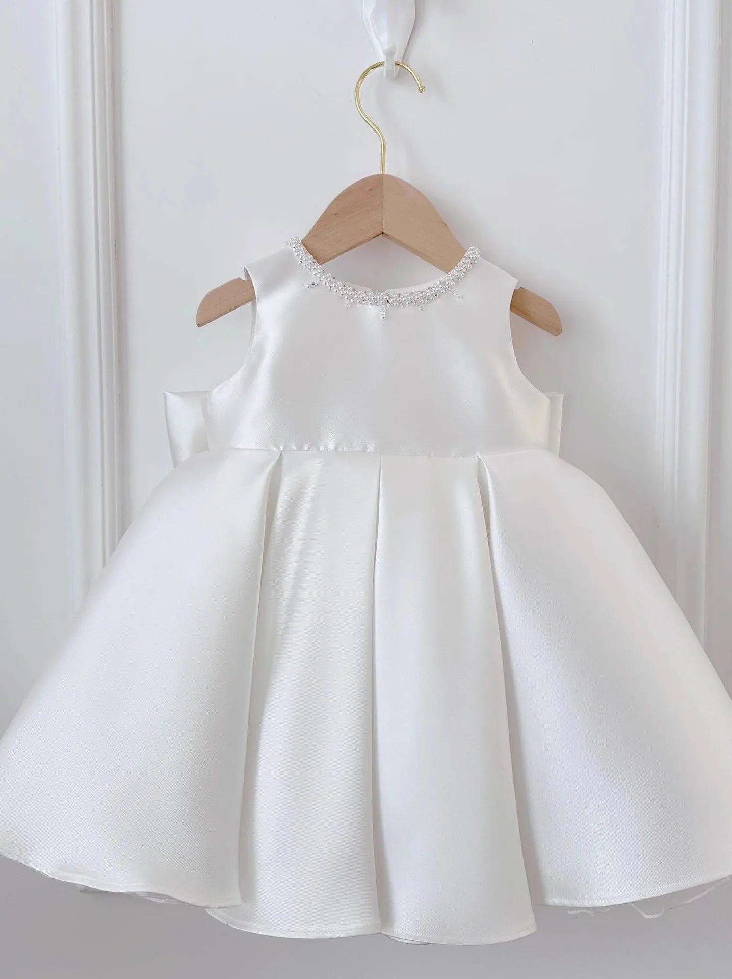 White Flower Girl Faux Fur Shrug