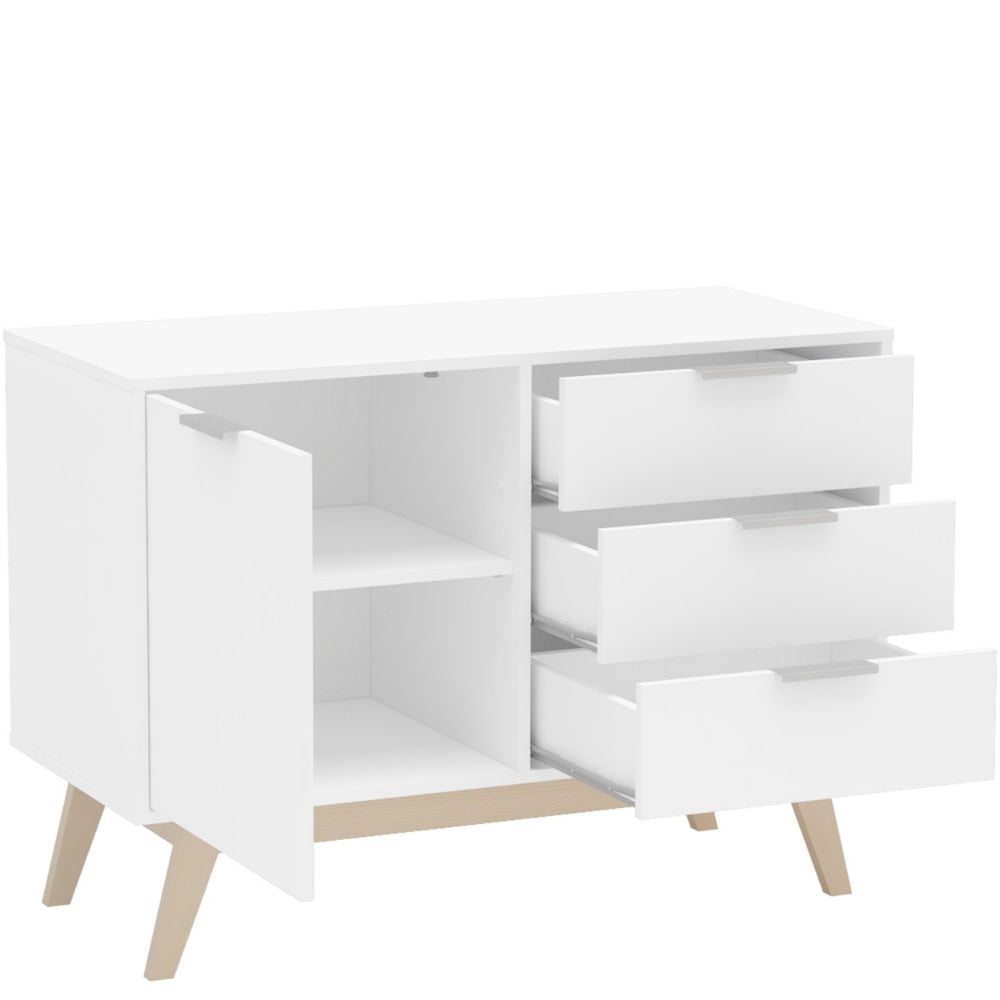 White Finish Zafra 39-Inch Sideboard