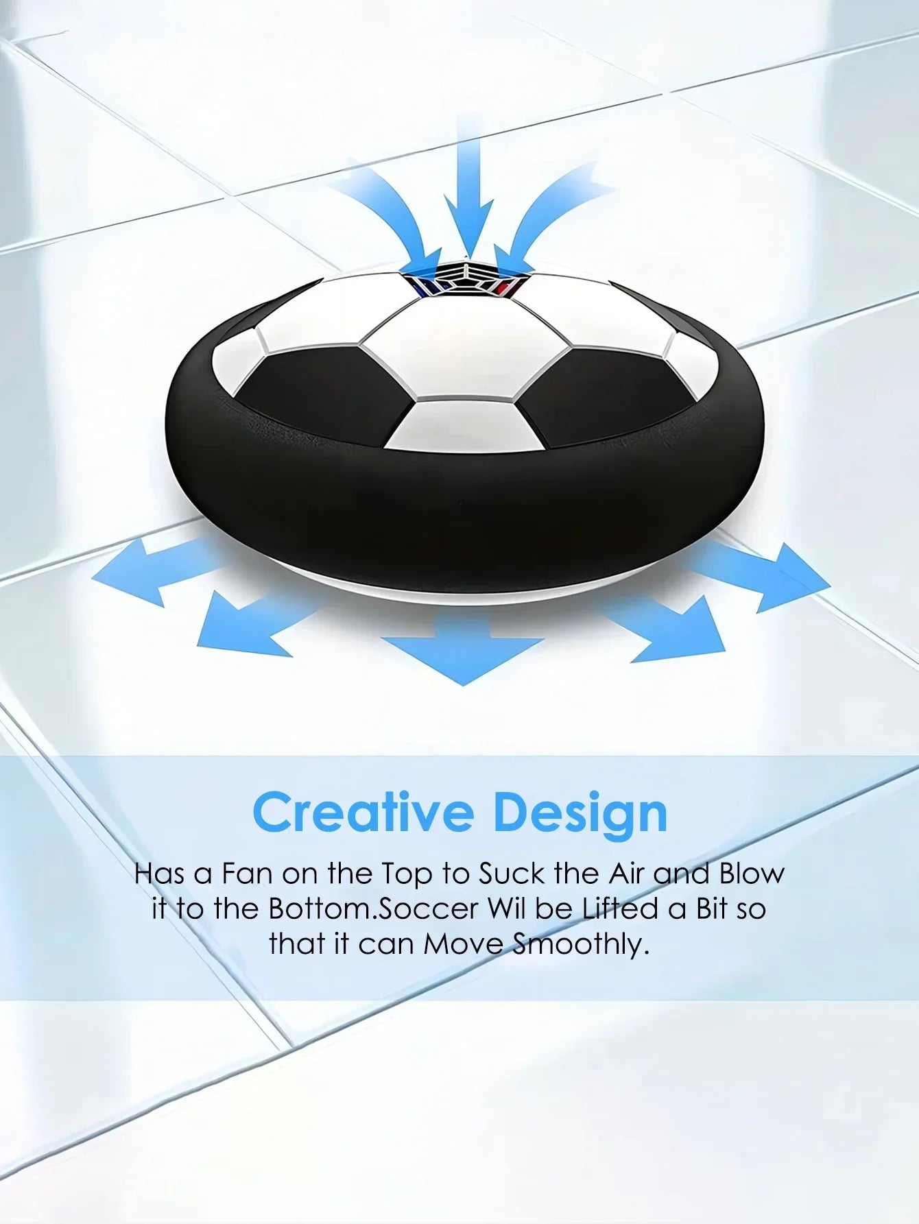 Ballon de soccer aérien rechargeable 