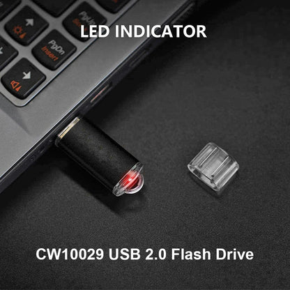 Hochgeschwindigkeits-USB-2.0-Flash-Laufwerk aus Zinklegierung – transparente Kappe