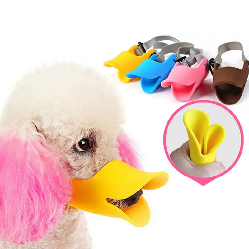 Silicone Duck Dog Muzzle - Bite & Bark Control