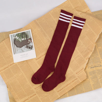 Bowknot Thigh-High Opaque Stretchy Long Stockings