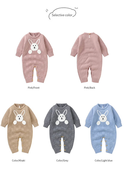 Long Sleeve Baby Girls Rompers