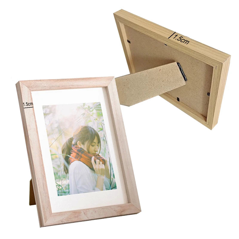 Cadre photo en bois pour murs