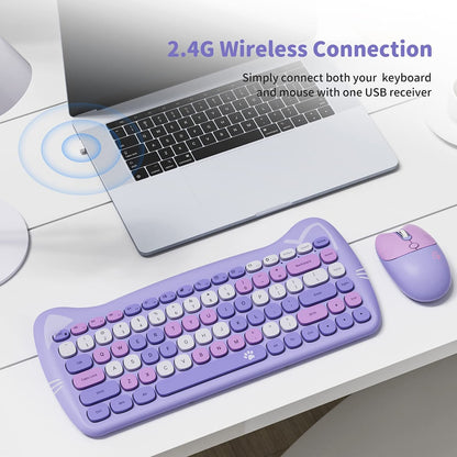 Clavier et souris sans fil Mofii Cat Design