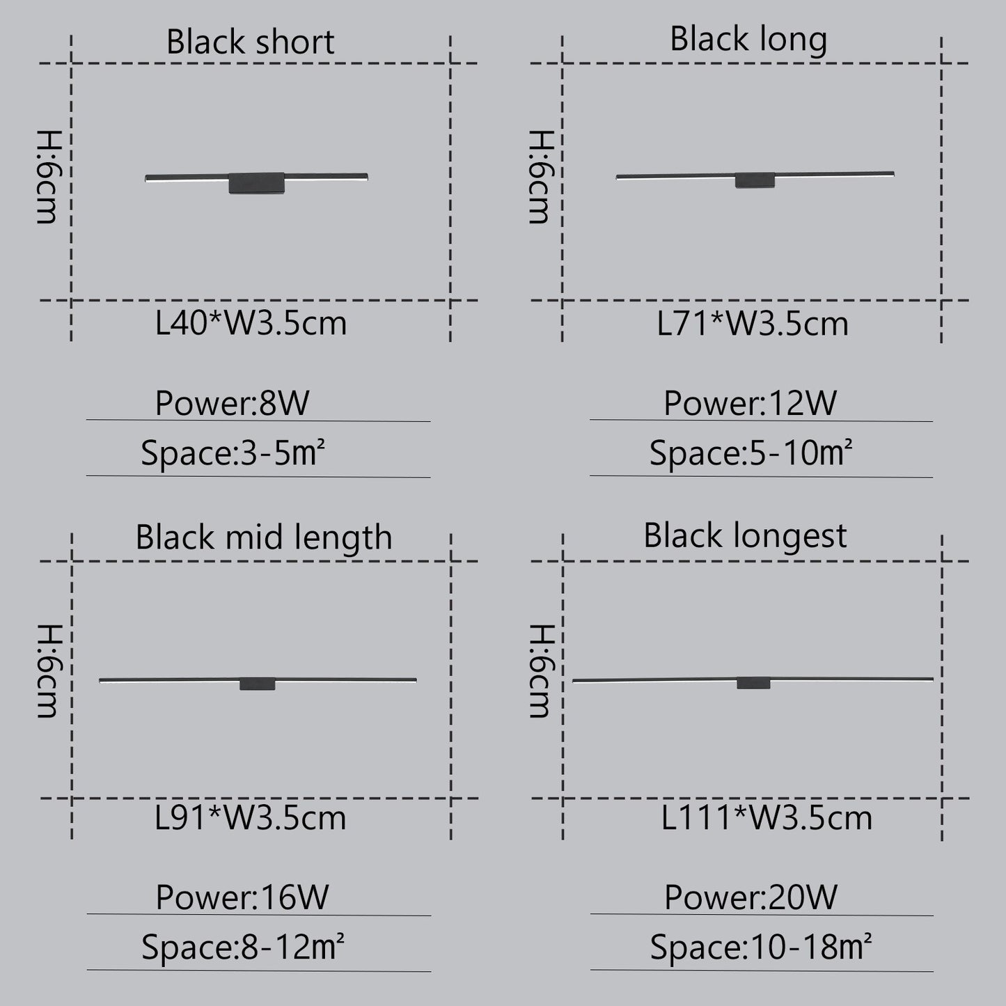 LED Bathroom Mirrors - 70/90/110cm