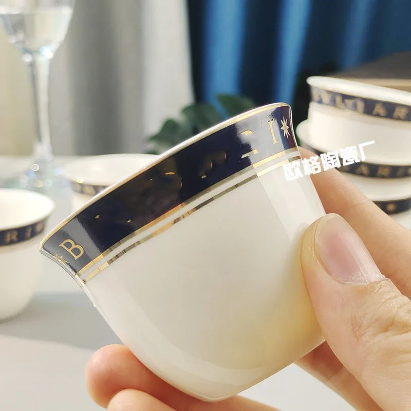 Ensemble de tasses à expresso en céramique 6 pièces