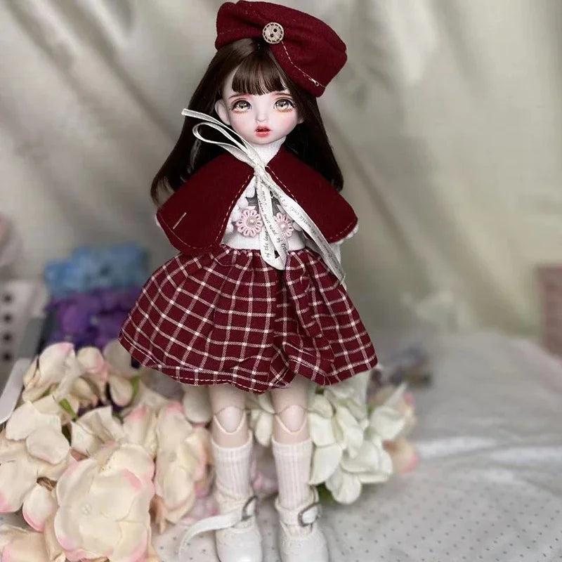 Poupée BJD 30 cm 1/6, ensemble complet avec 3 paires d'yeux – Jouet tendance et mignon pour filles