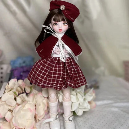 Poupée BJD 30 cm 1/6, ensemble complet avec 3 paires d'yeux – Jouet tendance et mignon pour filles