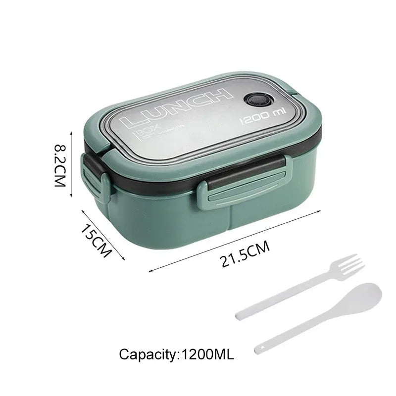 Boîte à lunch double couche avec cuillère