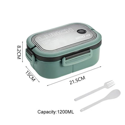 Boîte à lunch double couche avec cuillère