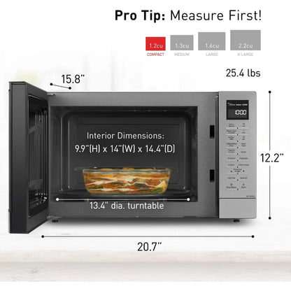 1200W Microwave Oven - Cooking Sensor