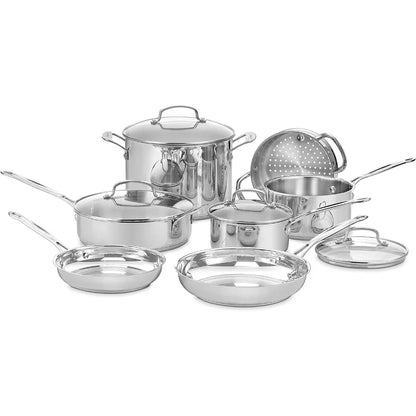 Tri-Ply Clad Stainless Steel Cookware Set