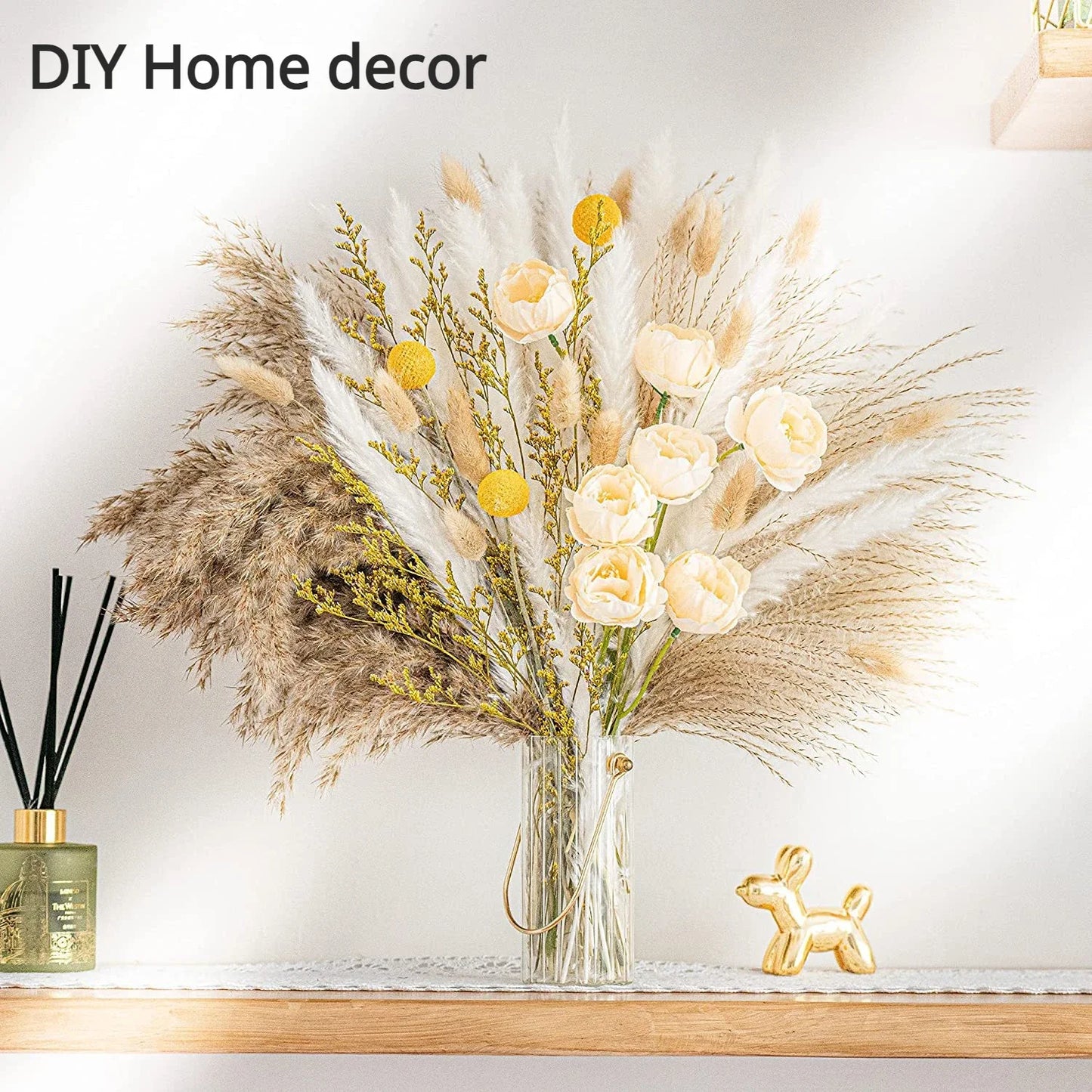 70pcs Reed Dried Flower Bouquets