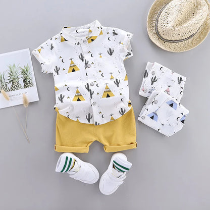 Adorable costume d'été pour bébés garçons