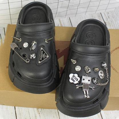 Summer tooling platform sandals cave slippers