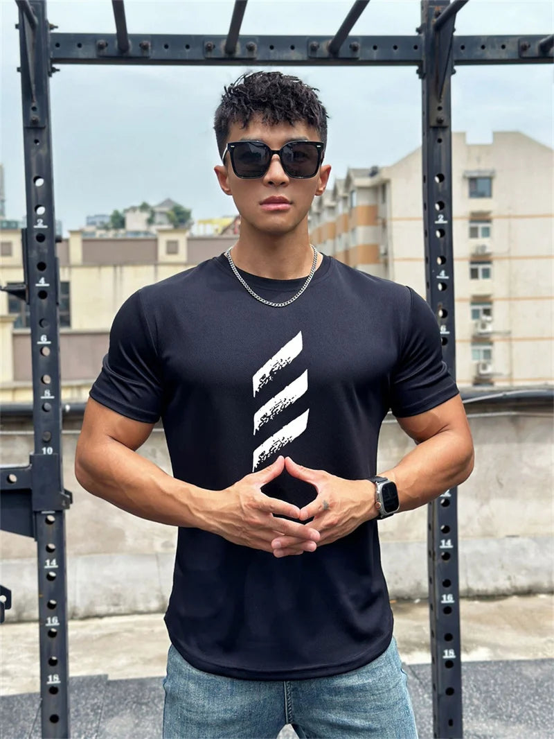 Short Sleeve Muscle Workout T Shirt