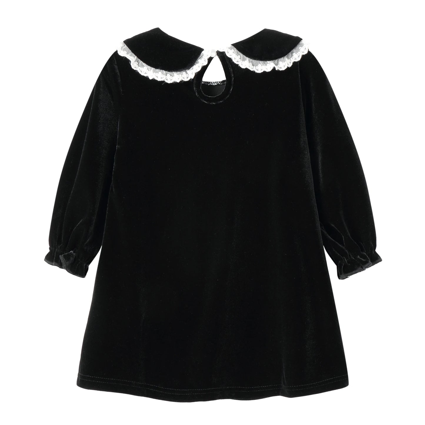 Lace Velvet Peter Pan Collar Dress
