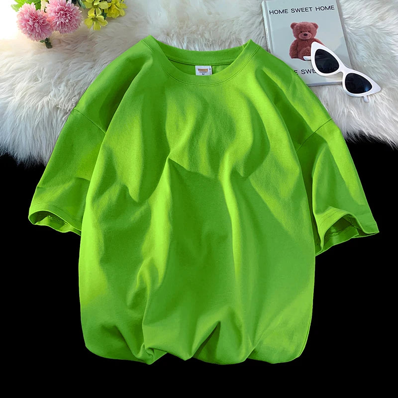 Men's Oversized Short Seleve Y2K Casual Cotton Tees