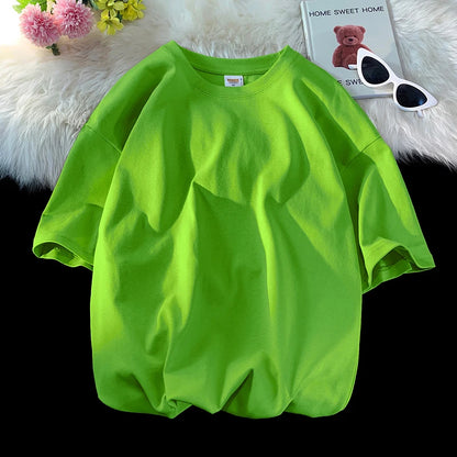 Men's Oversized Short Seleve Y2K Casual Cotton Tees