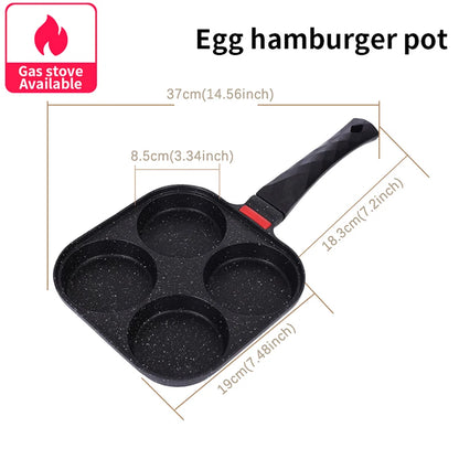 4-Hole Non-Stick Frying Pan