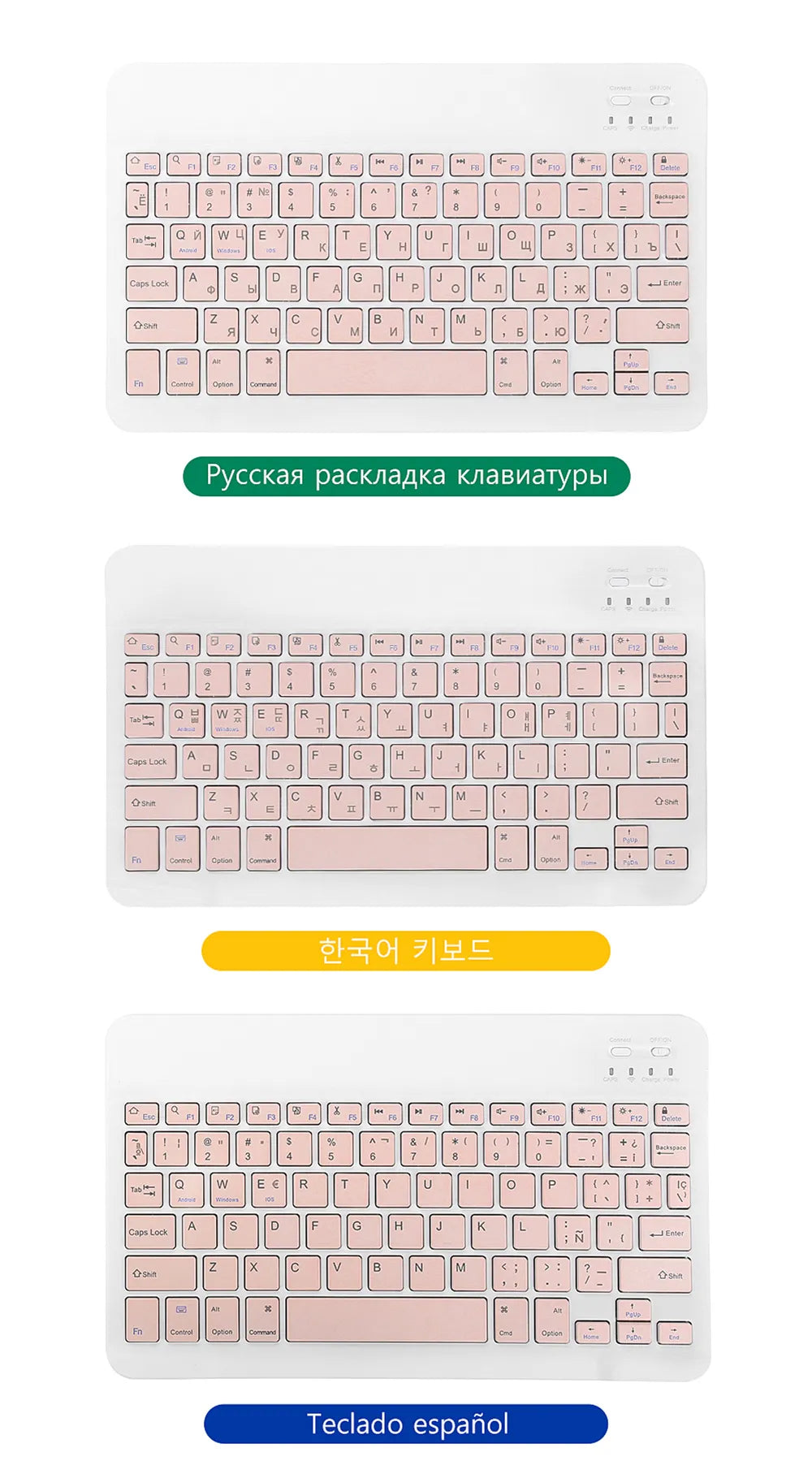 Multilingual Bluetooth Mini Keyboard