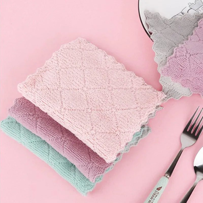 Absorbent Microfiber Cloth for Non-Stick Kitchen